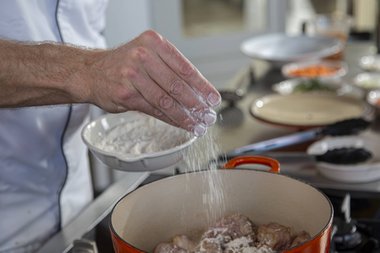 The mixture will take about 1 hour of stewing to bind. 